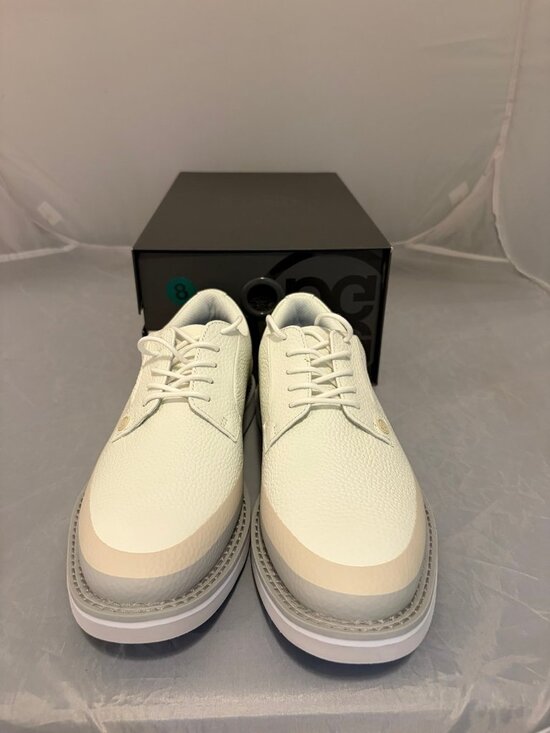 G/Fore G4 Gallivan Tuxedo Stripe Gallivanter Golf shoe leather men’s size 8 main image 3